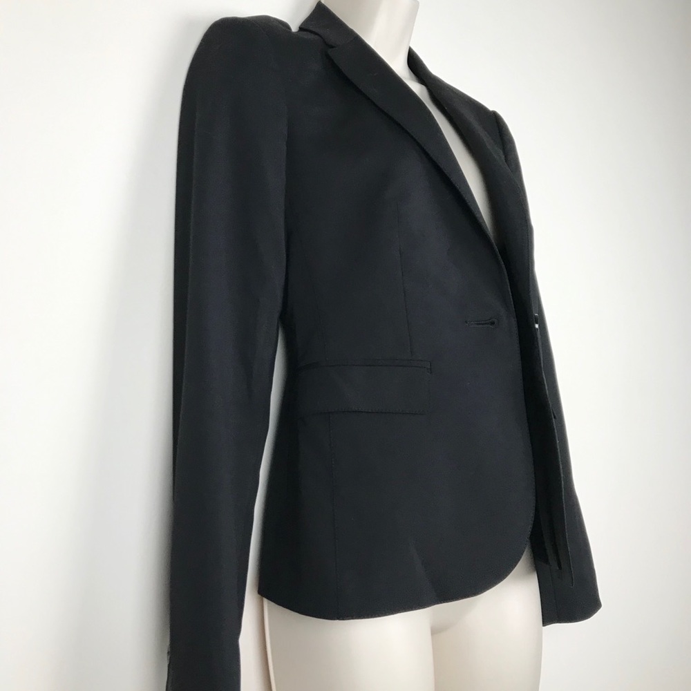 Burberry London black virgin wool blazer